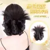 Peluca de Moño para el Cabello con Pinza de Garra para Mujeres, Nuevo Estilo de Moño Bajo para Cola de Caballo, Moño de Peluca Pluma Natural y Esponjoso para la Parte Posterior de la Cabeza