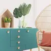 Folhas de Tartaruga Simuladas Pontilhadas Suprimentos para Decoração de Feriado Havaiano Folhas de Seda Parede de Fundo de Casamento Acessórios de Plantas Verdes