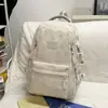 Nova Mochila Feminina Estilo Campus com Grande Capacidade, Conjunto de Três Peças com Estampa de Letras para Alunos do Ensino Fundamental (3º ao 6º Ano)