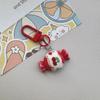 Llavero de oso rojo vintage, bonito colgante para bolsa de regalo de mejor amiga japonesa, accesorios que combinan con todo para estudiantes.