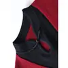 Nuevo Suéter de Punto Abotonado con Cuello Alto Estilo Chino para Mujer, Nuevo Modelo Otoño e Invierno 2026, Top de Lana Bloque de Color Falso de Dos Piezas