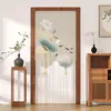 Nueva Cortina de Puerta de Verano Anti-mosquitos sin Perforaciones Tela Estilo Chino Cortina de Gasa Dormitorio Partición de Encaje Cortina de Privacidad Feng Shui