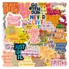 100 pegatinas de graffiti con frases clásicas inspiradoras, decorativas transfronterizas para cuaderno, coche, patineta, pegatinas impermeables, venta al por mayor