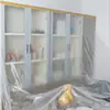 Película plástica rociada sobre muebles para protección contra el polvo, película a prueba de polvo engrosada para dormitorios, película protectora para renovación, película de enmascarar de PE, película protectora