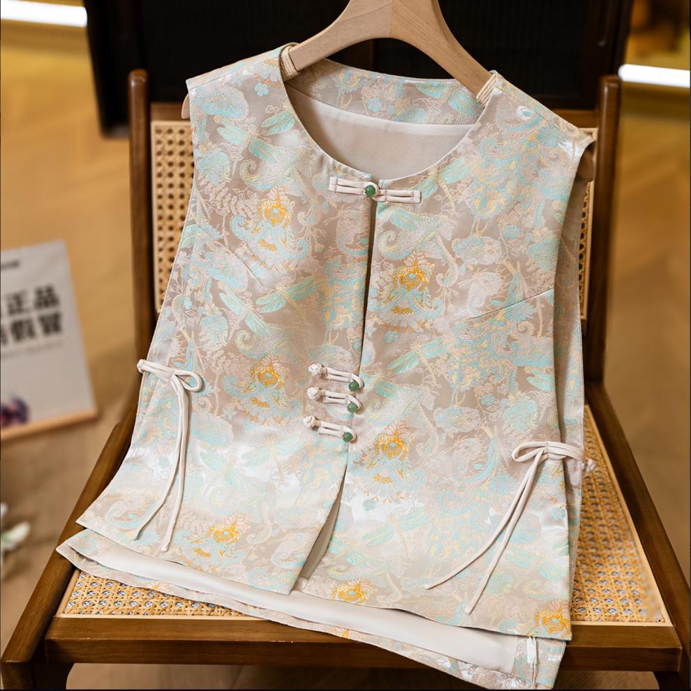 商品详情图_新中式旗袍马甲外搭新款2024春季改良上衣年轻款