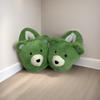 Fornecimento direto da fábrica chinelo de pelúcia de ursinho de pelúcia de desenho animado para interior animal quente para casa fofo chinelo de urso branco transfronteiriço