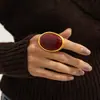 Joyería Europea y Americana Transfronteriza, Pendientes Geométricos con Incrustaciones de Piedras Preciosas, Anillos de Gama Alta de Nicho, Juegos Versátiles de Joyería para Manos al por Mayor