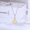 Collar Colgante de Cristal Nuevo Transfronterizo Europeo y Americano Colorido Forma de Gota Taigang Nicho Cadena de Caja Joyería Versátil
