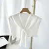 Chal de hombro para habitación con aire acondicionado de primavera y otoño, ropa exterior, camisa de celebridad de Internet, bufanda de lana tejida anudada de verano con falda para mujer