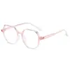 Armazón de Gafas Poligonal de Moda para Viajes Diarios con Protección contra Luz Azul para Estudiantes, Gafas Irregulares sin Graduación para Protección Ocular