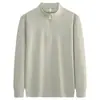 Moletom DeRong com zíper parcial e listras de palito, 300g, para homens, estilo outono e inverno, cor sólida, justo, escovado dos dois lados, espessado, roupa quente