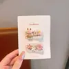 Pinza para el Cabello Infantil Niña Linda Dibujos Animados Encaje Pinza para Flequillo Accesorios para el Cabello Princesa Sin Daños Pinza Lateral Pinza de Punto para el Cabello