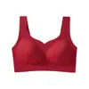 Sutiã feminino de cobertura total, sem costura e tamanho único, sem aro, com design push-up, sensação de não estar usando nada e bojo removível