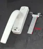 Manija de ventana abatible exterior de muro cortina de vidrio de aleación de aluminio, pieza de inserción recta de 80 agujeros, manija tirador de ventana de aluminio estilo antiguo, bloqueo de horquilla de manija