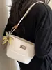 Bolso de Mano Tendencia Estilo Coreano de Alto Valor Estético para Mujer, Nuevo de Moda Verano 2026 Color Sólido Único Simple Bolso Cruzado