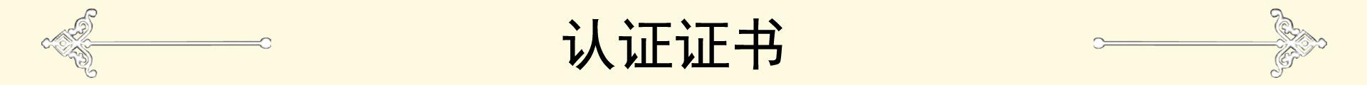 认证证书