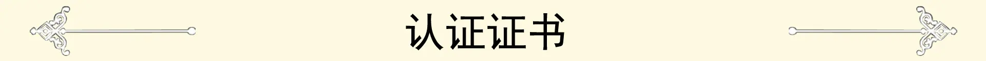 认证证书