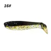 Venta al por mayor T-tail Luya Señuelo Blando doble color PVC gusano blando 4cm5cm lobina de foso negro pez mandarín señuelo artificial Micro