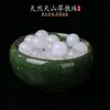 Calcedonia Verde Natural del Tianshan Cuentas Sueltas Accesorios para Joyería Hecha a Mano DIY Cuentas Redondas Multitamaño En Stock Venta al Por Mayor