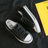 Zapatos de Lona con Velcro Estilo Coreano de Caña Baja Fubu 2026 Primavera para Mujer, Tenis Estilo Ins para Estudiantes, Zapatos Blancos sin Cordones F003