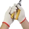 Luvas para Proteção do Trabalho, Resistentes ao Desgaste, Estilos Espessos e Finos, Fio de Algodão Branco, Linha de Algodão, para Trabalhadores, Homens, para Trabalho em Canteiros de Obras, Atacado