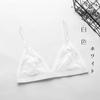 Sutiã de Seda Real de Verão Feminino Seda de Amora Sexy Renda Fina Sem Aro Sem Bojo Renda Francesa Roupa Íntima para Seios Pequenos