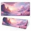 Mouse Pad Floral Romântico para Jogos E-Sports, Tamanho Grande, Tapete de Mesa para Computador de Escritório, Tapete para Teclado Atacado