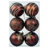 Amazon Transfronteiriça Nova Bola de Natal 6cm Formato Especial Pintada Plástico Galvanizado Conjunto de Bolas Caixa de PVC Decoração