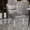 Silla de comedor simple estilo italiano, silla moderna de respaldo alto de alta gama, adecuada para uso doméstico, una silla de comedor lujosa y minimalista, silla de cuero cómoda y elegante para el ocio