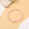 Pulseira de ametista natural best-seller transfronteiriça com contas em formato de coração, simples e elegante, pulseira de casal estilo europeu e americano, atacado do fabricante