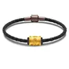 Pulsera de Hilo Rojo con Cuenta de la Fortuna del Mantra de Seis Caracteres de Oro Puro, Hilo de la Suerte, Suministro para Transmisión en Vivo, Regalo Corporativo, Venta al por Mayor desde un Solo Artículo