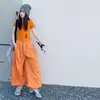 Conjunto de Verano para Niñas 2026 Nuevo Casual Estilo Coreano para Niños Mayores, Top Rayado de Manga Corta y Pantalones Deportivos Conjunto de Dos Piezas Moderno
