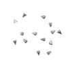 Acessórios para Nail Art de Coração Cro Rebite Menina Liga Mini Strass para Unhas Decoração de Unhas Decorações para Nail Art Pequenos Enfeites