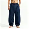 Comercio exterior nuevos pantalones anchos de algodón y lino estilo japonés, holgados, Hanfu de estilo antiguo, traje Tang, pantalones casuales estilo chino