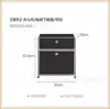 Mesa de Cabeceira de Aço Inoxidável Usada Armário de Armazenamento para Quarto Estilo Bauhaus Gabinete de Armazenamento Lateral para Sofá de Combinação Modular