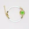 Flores Secas Europeas y Americanas Más Vendidas, Flores Reales, Flores de Cerezo, Pulseras de Piedras Preciosas de Vid para el Tiempo, Joyería, Atractivos Frescos y Dulces, Mejores Amigas Más Vendidas