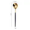 Vajilla de Acero Inoxidable 410, Cuchara Principal para Comida Estilo Chino Estilo Nórdico, Cuchara Moderna Portuguesa, Cuchara de Acero Inoxidable Estilo Occidental para Hotel