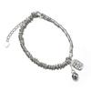 Pulsera de plata de ley Nalan S925 con diseño de seguridad de campana de plata rota de bambú estilo chino S6952