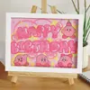 Presente Artesanal Pintura com Diamantes Brilhantes Brinquedo Educativo com Adesivos de Diamante e Porta-Retrato Peça de Exibição Criativa DIY
