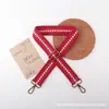 Nuevo Correa Ancha de 3.8cm Colorida Degradada Engrosada para Hombro Único Cruzada Larga Accesorios de Bolso para Mujer Correa Transfronteriza