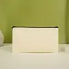 Estojo de Lona Colorido Simples com Zíper Bolsa Universal para Provas Portátil Bolsa de Papelaria para Alunos do Ensino Fundamental, Médio e Superior