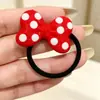 Lazo rojo con lunares para el pelo, pinza para el pelo para mujer, pinza para flequillo lateral, pinza BB para niña, dulce accesorio para el pelo