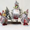 2023 Nova Boneca de Natal Transfronteiriça Pequena Boneca Pingente Permanente com Base Decoração de Janela Lã Tricotada Pendurada