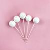 Decoración para tartas, bola dorada, bola dorada, bola de espuma de color, complemento para repostería de cumpleaños, accesorios para mesa de postres, paquete de 10