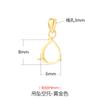 Pingente Gota de Água Porta Vazio Prata de Lei 925 Colar Pingente Fivela Acessórios de Joalheria DIY Design de Nicho Jade Cera de Abelha Porta Prata