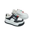 Tenis de Moda Versátiles Estilo Universitario 2025 Primavera Nuevos Zapatos Casuales Deportivos Slim Suela Gruesa Aumentantes Zapatos Blancos para Mujer