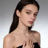 Cadena de Cuerpo Sexy Exagerada Europea y Americana Cadena de Ropa Cadena de Collar de Diamante Cadena de Diamante Brillante Collar con Borla de Pedrería Cadena para el Pecho