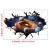 Amazon Novo 3D Autoadesivo Tear Wall Star Universo Planeta Mundo varíola Sala de estar Adesivo de Parede Decorativo