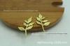 Molde Invertido de Cobre Puro Flor de Galho Duplo Pendurado Flor Tridimensional Acessórios de Joias DIY Acessórios para Pente de Noiva