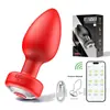 Juguete de Enchufe Anal con Control Remoto, Dispositivo Vibratorio de Masturbación Anal con Control Remoto, Juguete Sexual para Adultos, Silicona Eléctrica para Exteriores SM